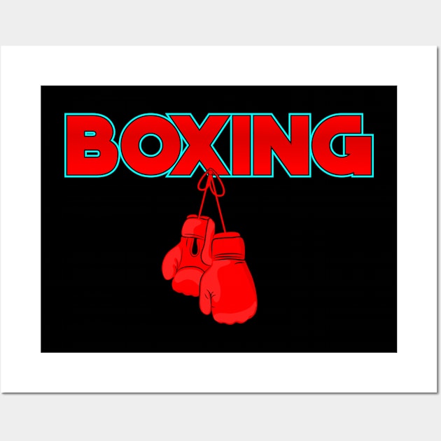 Boxing Sports Gift Wall Art by VISUALUV